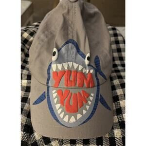 Shark Fin ( YUM YUM ) Cap Cotton Child Boys Toddler Gray Blue Adjustable